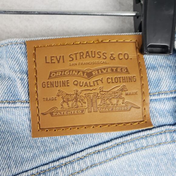 Levi's Women's 25x29 70's High Rise Slim Straight Leg Jeans Light Wash Denim - Picture 12 of 14